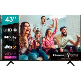Hisense UHD Smart TV 43A6BG 108 cm (42.5") 4K Ultra HD Wi-Fi Preto