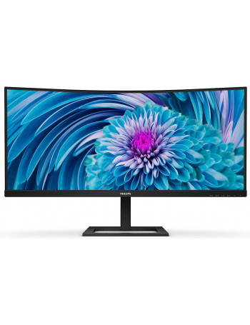 Philips E Line 346E2CUAE 00 monitor de ecrã 86,4 cm (34") 3440 x 1440 pixels Wide Quad HD+ LCD Preto