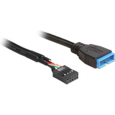 DeLOCK 83281 cabo USB 0,3 m Preto