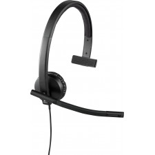 Logitech USB Headset H570e Mono Auscultadores Com fios Fita de cabeça Escritório Call center Preto