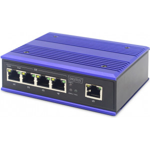 ASSMANN Electronic DN-651120 switch de rede Gigabit Ethernet (10 100 1000) Power over Ethernet (PoE) Preto, Azul
