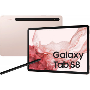 Samsung Galaxy Tab S8 WiFi SM-X700 128 GB 27,9 cm (11") Qualcomm Snapdragon 8 GB Wi-Fi 6 (802.11ax) Android 12 Rosa dourado