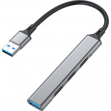 Equip 128960 hub de interface USB 3.2 Gen 1 (3.1 Gen 1) Type-A 5000 Mbit s Preto, Cinzento