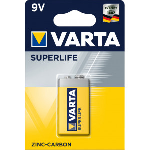 Varta Superlife 9V Bateria descartável Zinco-carbono