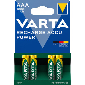 Varta 5703B 4 Bateria recarregável AAA Hidreto metálico de níquel
