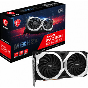 MSI Radeon RX 6750 XT MECH 2X 12G OC AMD 12 GB GDDR6
