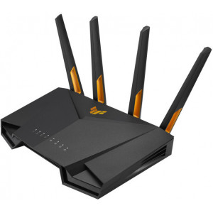 ASUS 90IG0790-MO3B00 router sem fios Gigabit Ethernet Dual-band (2,4 GHz   5 GHz) Preto, Laranja