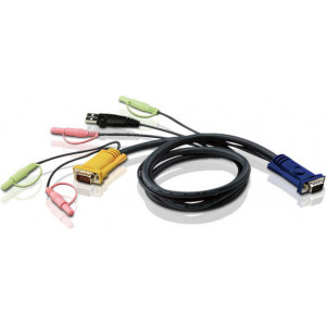 ATEN Cabo KVM USB com SPHD 3 em 1 e áudio 3M