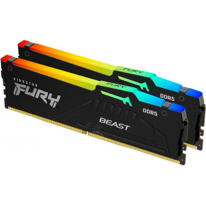 Kingston Technology FURY Beast RGB módulo de memória 64 GB 2 x 32 GB DDR5 4800 MHz