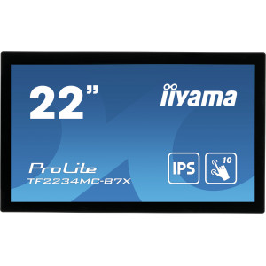 iiyama ProLite TF2234MC-B7X ecrã tátil 54,6 cm (21.5") 1920 x 1080 pixels Multitoque Multi-utilizador Preto