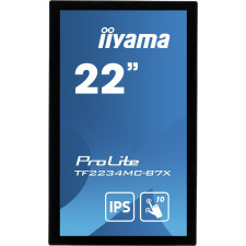 iiyama ProLite TF2234MC-B7X ecrã tátil 54,6 cm (21.5") 1920 x 1080 pixels Multitoque Multi-utilizador Preto