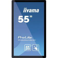 iiyama ProLite TF5539UHSC-B1AG ecrã tátil 139,7 cm (55") 3840 x 2160 pixels Multitoque Multi-utilizador Preto