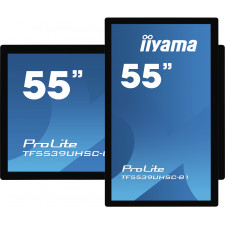 iiyama ProLite TF5539UHSC-B1AG ecrã tátil 139,7 cm (55") 3840 x 2160 pixels Multitoque Multi-utilizador Preto