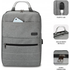 SUBBLIM ELITE AIR PADDING 15.6'' GREY mochila Mochila casual Cinzento Poliéster