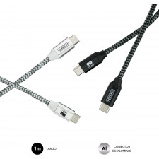 SUBBLIM PACK 2 CABLES USB TIPO USB-C A USB-C 1 M BLACK SILVER cabo USB