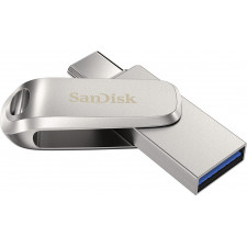 SanDisk Ultra Dual Drive Luxe unidade de memória USB 256 GB USB Type-A   USB Type-C 3.2 Gen 1 (3.1 Gen 1) Aço inoxidável