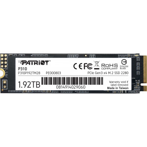 Patriot Memory P310 M.2 1920 GB PCI Express 3.0 NVMe