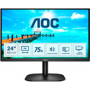 AOC B2 24B2XDM monitor de ecrã Full HD 60,5 cm (23.8") 1920 x 1080 pixels LCD Preto