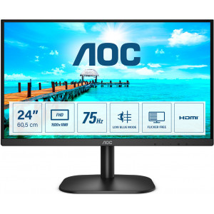 AOC B2 24B2XHM2 monitor de ecrã Full HD 60,5 cm (23.8") 1920 x 1080 pixels LCD Preto