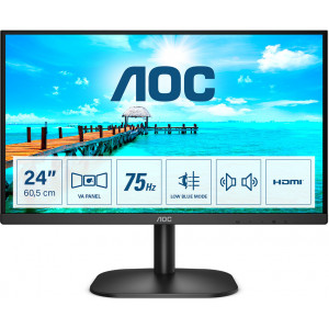 AOC B2 24B2XDAM LED display Full HD 60,5 cm (23.8") 1920 x 1080 pixels Preto