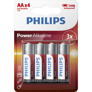 Philips Power Alkaline Pilha LR6P4B 10