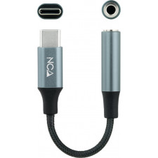 Nanocable 10.24.1204 adaptador para cabos 3.5 mm USB C Preto, Cinzento