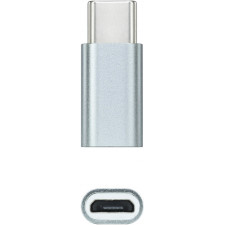 Nanocable 10.02.0011 adaptador para cabos USB C Micro USB Cinzento