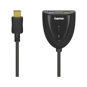 Hama 00205161 cabo HDMI HDMI Type A (Standard) 2 x HDMI Type A (Standard) Preto