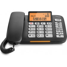 Gigaset DL 580 Telefone analógico Identificação de chamadas Preto
