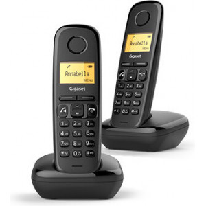 Gigaset A270 Duo Telefone DECT Identificação de chamadas Preto