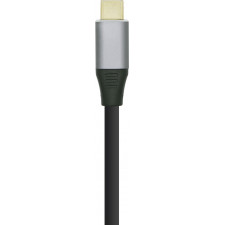 AISENS A109-0395 adaptador de cabo de vídeo 1,8 m DisplayPort USB Type-C Alumínio, Preto