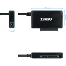 TooQ TQHDA-02C Docking Station para Discos Rígidos USB 3.2 Gen 1 (3.1 Gen 1) Type-C Preto