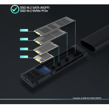 TooQ Shura Compartimento SSD Preto M.2