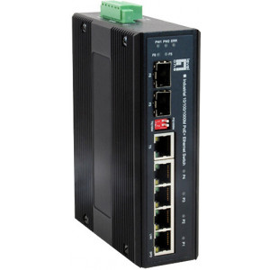 LevelOne IES-0620 switch de rede Gigabit Ethernet (10 100 1000) Power over Ethernet (PoE) Preto