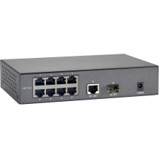 LevelOne FGP-1000 switch de rede Gigabit Ethernet (10 100 1000) Power over Ethernet (PoE) Preto, Cinzento