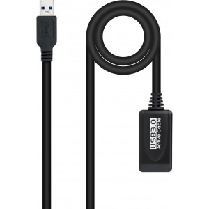 Nanocable 10.01.0311 cabo USB 5 m USB 3.2 Gen 1 (3.1 Gen 1) USB A Preto