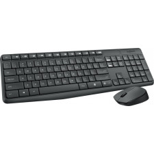 Logitech MK235 teclado Rato incluído RF Wireless Português Cinzento