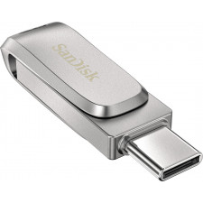 SanDisk Ultra Dual Drive Luxe unidade de memória USB 128 GB USB Type-A   USB Type-C 3.2 Gen 1 (3.1 Gen 1) Aço inoxidável