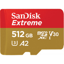 SanDisk Extreme 512 GB MicroSDHC UHS-I Classe 10