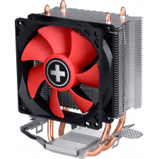 Xilence A402 Processador Cooler 9,2 cm Preto, Vermelho, Prateado