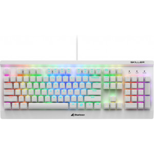 Sharkoon SKILLER SGK3 teclado USB QWERTY Inglês Branco