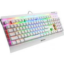 Sharkoon SKILLER SGK3 teclado USB QWERTY Inglês Branco