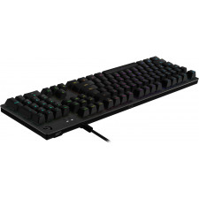 Logitech G G513 CARBON LIGHTSYNC RGB Mechanical Gaming Keyboard, GX Brown teclado USB QWERTY Inglês Carbono