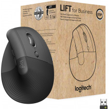 Logitech Lift for Business rato Mão direita RF Wireless + Bluetooth Ótico 4000 DPI