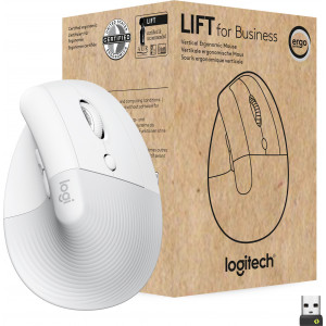 Logitech Lift for Business rato Mão direita RF Wireless + Bluetooth Ótico 4000 DPI