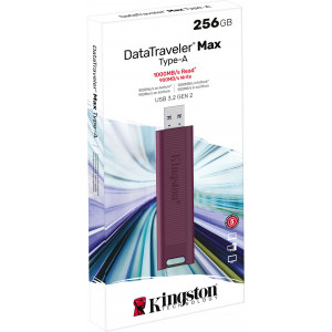 Kingston Technology DataTraveler Max unidade de memória USB 256 GB USB Type-A 3.2 Gen 2 (3.1 Gen 2) Vermelho