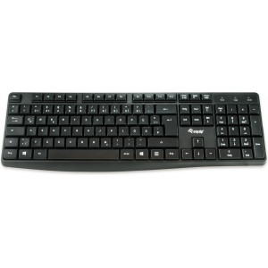 Equip 245212 teclado USB QWERTY Português Preto