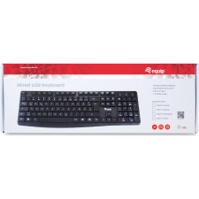 Equip 245212 teclado USB QWERTY Português Preto