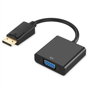 Ewent EC1454 adaptador de cabo de vídeo 0,15 m DisplayPort VGA (D-Sub) Preto