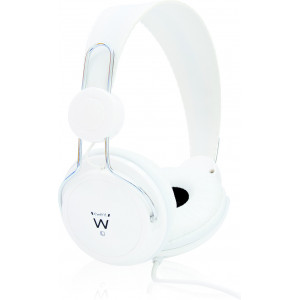 Ewent EW3578 auscultador Auscultadores Com fios Fita de cabeça Música Branco